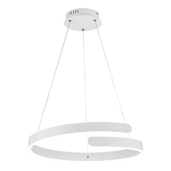 LED-Pendelleuchte Parma - Eisen - 1-flammig - Weiß