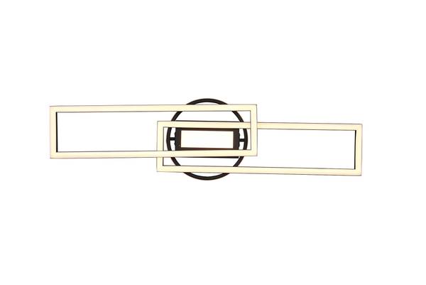 LED-Deckenleuchte Twister - Eisen - 1-flammig - Schwarz