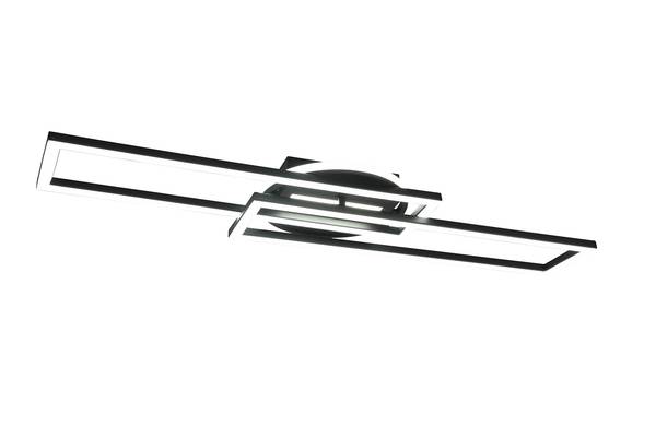 LED-Deckenleuchte Twister - Eisen - 1-flammig - Schwarz