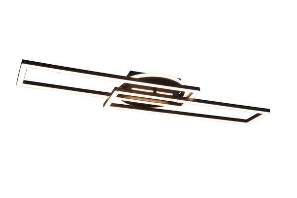 LED-Deckenleuchte Twister - Eisen - 1-flammig - Schwarz
