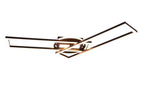 LED-Deckenleuchte Twister - Eisen - 1-flammig - Schwarz