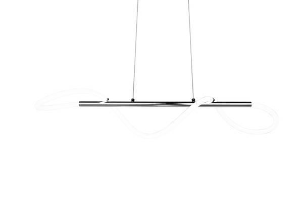 LED-Pendelleuchte Argos - Eisen - Silber - 1-flammig