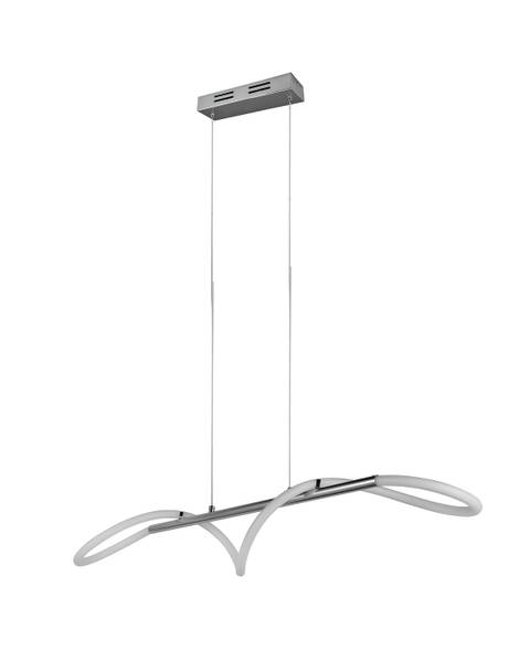LED-Pendelleuchte Argos - Eisen - Silber - 1-flammig