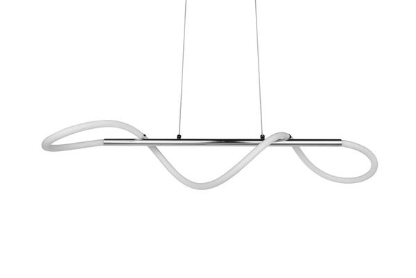 LED-Pendelleuchte Argos - Eisen - Silber - 1-flammig