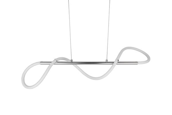 LED-Pendelleuchte Argos - Eisen - Silber - 1-flammig