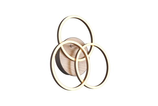 LED-Deckenleuchte Circle - Eisen - 1-flammig - Braun