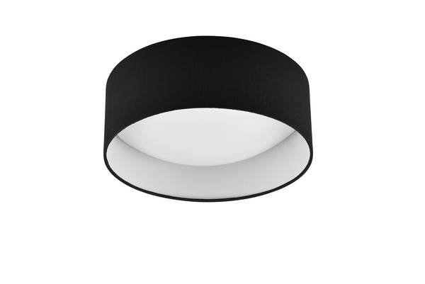 LED-Deckenleuchte Locarno - Kunststoff - 1-flammig - Schwarz / Weiß
