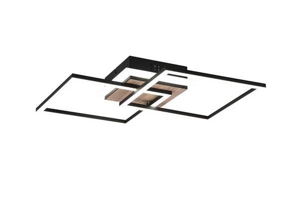 LED-Deckenleuchte Giro - Eisen - Braun / Schwarz - 1-flammig