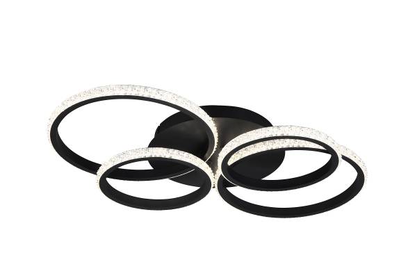 LED-Deckenleuchte Cires - Eisen - 1-flammig - Schwarz