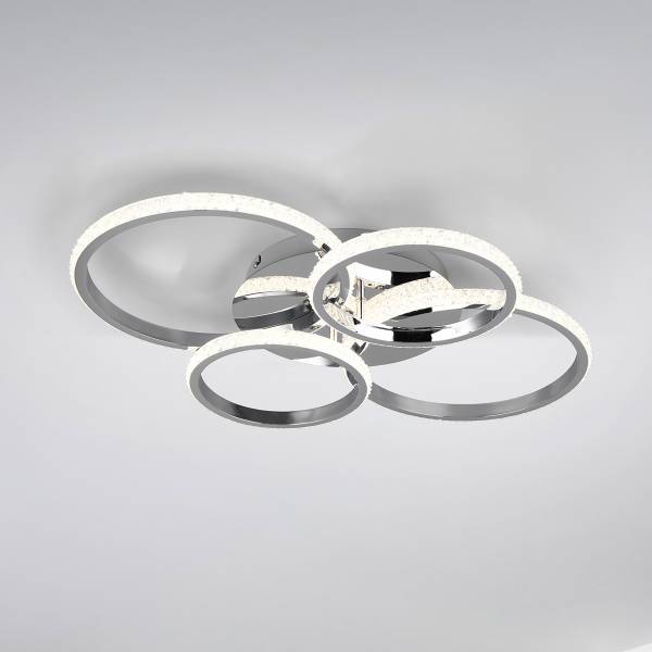 LED-Deckenleuchte Cires - Eisen - 1-flammig - Silber