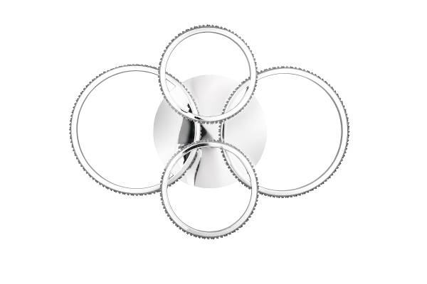 LED-Deckenleuchte Cires - Eisen - 1-flammig - Silber