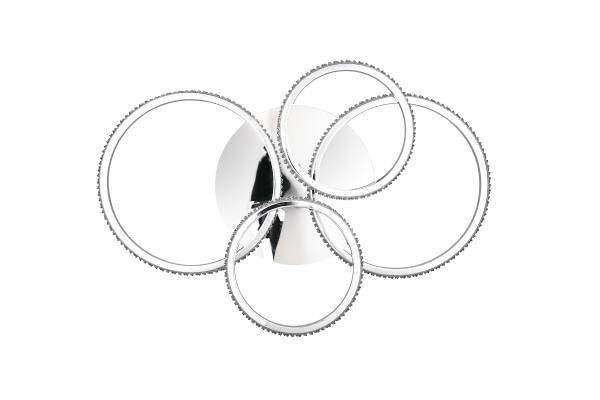 LED-Deckenleuchte Cires - Eisen - 1-flammig - Silber