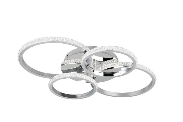 LED-Deckenleuchte Cires - Eisen - 1-flammig - Silber