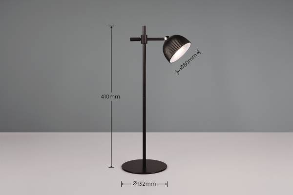 LED-Tischleuchte Maxima - Kunststoff - 1-flammig - Schwarz