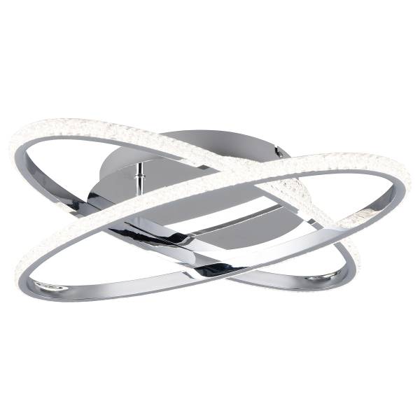 LED-Deckenleuchte Lane - Eisen - 1-flammig - Silber