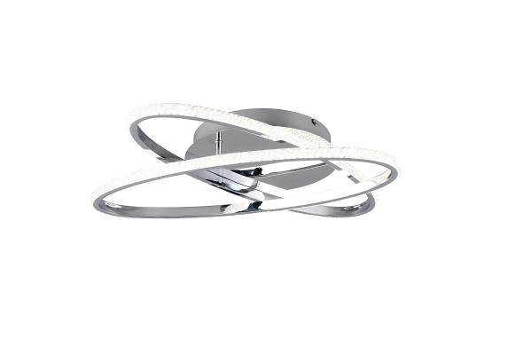 LED-Deckenleuchte Lane - Eisen - 1-flammig - Silber