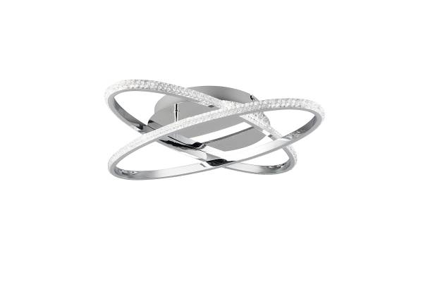 LED-Deckenleuchte Lane - Eisen - 1-flammig - Silber