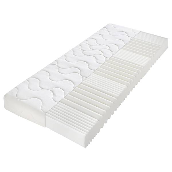 7-Zonen Kaltschaummatratze Double Deluxe - Weiß - 90 x 200cm - H3