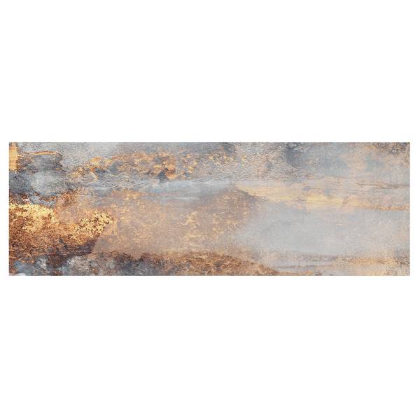 Leinwandbild Nebel Grau - Canvas /  Fichte massiv - Grau / Mehrfarbig - 150 x 50 cm