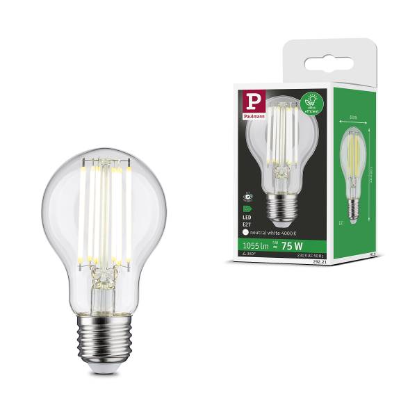 LED-Glühbirne Eco-Line 5W - Klarglas - Durchscheinend - 1er Set - Kaltweiß