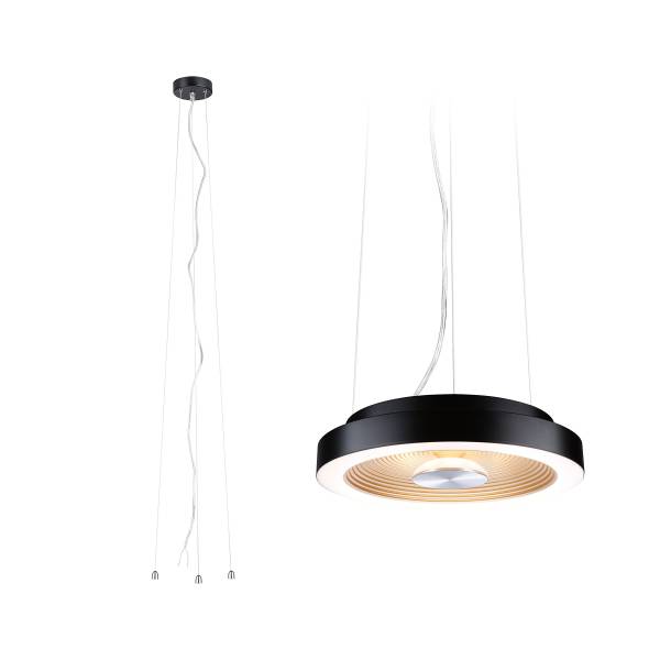 Pendelaufhängung Volea - Aluminium - Schwarz