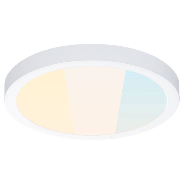 LED-Deckenleuchte Alya - Kunststoff - Weiß - 1-flammig - Durchmesser: 23 cm