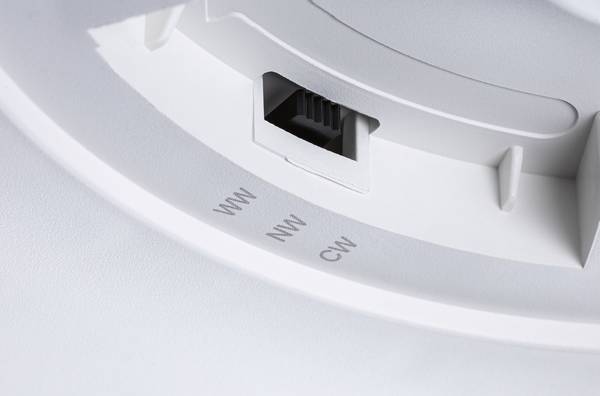 LED-Deckenleuchte Alya - Kunststoff - Weiß - 1-flammig - Durchmesser: 23 cm