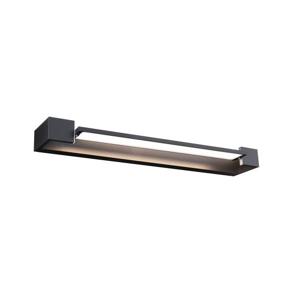 LED-Wandleuchte Lucille - Aluminium - 1-flammig - Schwarz - Breite: 60 cm