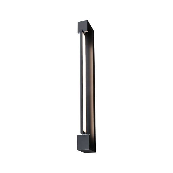 LED-Wandleuchte Lucille - Aluminium - 1-flammig - Schwarz - Breite: 60 cm