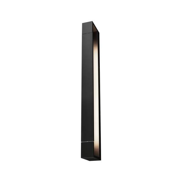 LED-Wandleuchte Lucille - Aluminium - 1-flammig - Schwarz - Breite: 60 cm