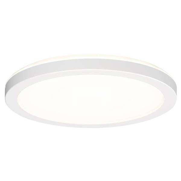 LED-Deckenleuchte Atria Shine Backlight - Kunststoff - Weiß - 1-flammig - Durchmesser: 19 cm