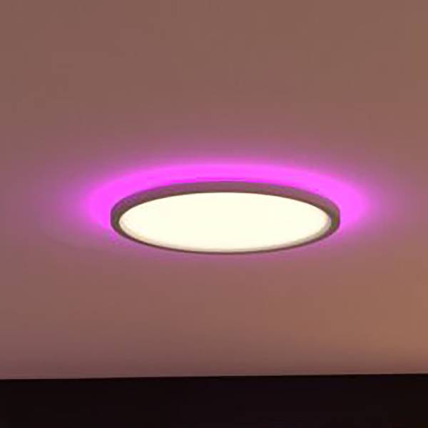 LED-Deckenleuchte Atria Shine Sep Switch - Kunststoff - Weiß - 1-flammig - Durchmesser: 40 cm - RGB / Multicolor
