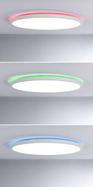 LED-Deckenleuchte Atria Shine Sep Switch - Kunststoff - Weiß - 1-flammig - Durchmesser: 40 cm - RGB / Multicolor