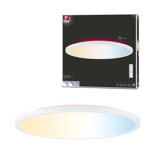 LED-Deckenleuchte Atria Shine Sep Switch - Kunststoff - Weiß - 1-flammig - Durchmesser: 40 cm - RGB / Multicolor