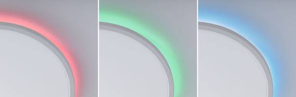 LED-Deckenleuchte Atria Shine Sep Switch - Kunststoff - Weiß - 1-flammig - Durchmesser: 40 cm - RGB / Multicolor