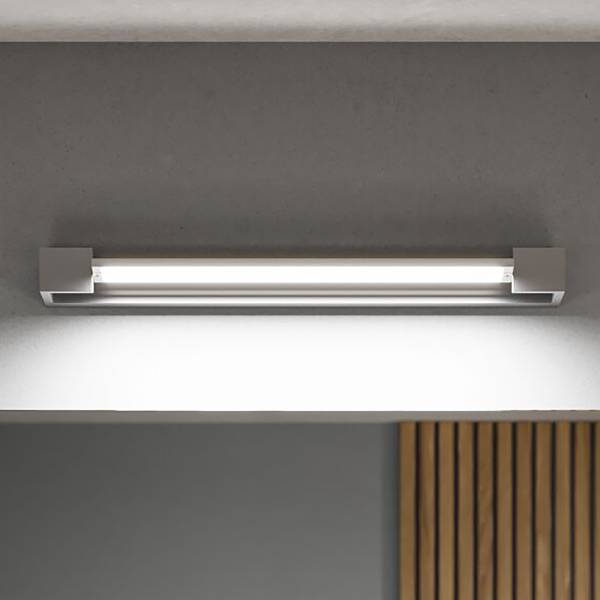 LED-Wandleuchte Lucille - Aluminium - 1-flammig - Aluminium - Breite: 60 cm