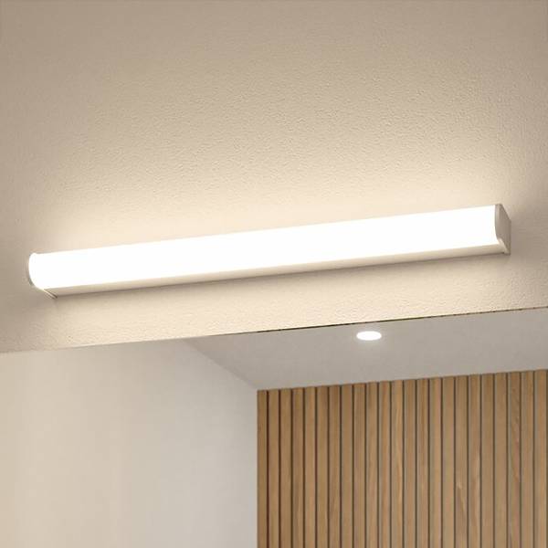 LED-Badleuchte Arneb - Acrylglas / Aluminium - 1-flammig - Chrom / Weiß - Breite: 59 cm