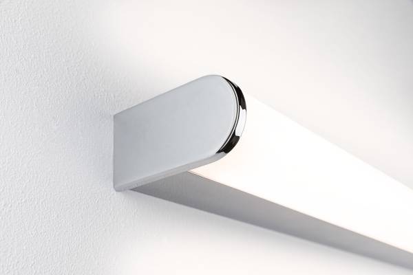 LED-Badleuchte Arneb - Acrylglas / Aluminium - 1-flammig - Chrom / Weiß - Breite: 59 cm