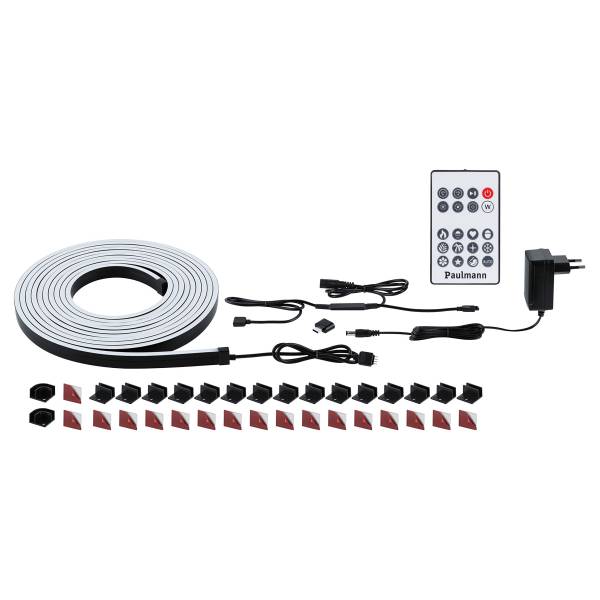 LED-Schlauch Black Neon - Kunststoff - Schwarz - Breite: 500 cm