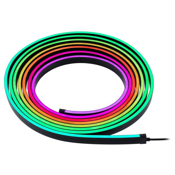 LED-Schlauch Black Neon - Kunststoff - Schwarz - Breite: 500 cm