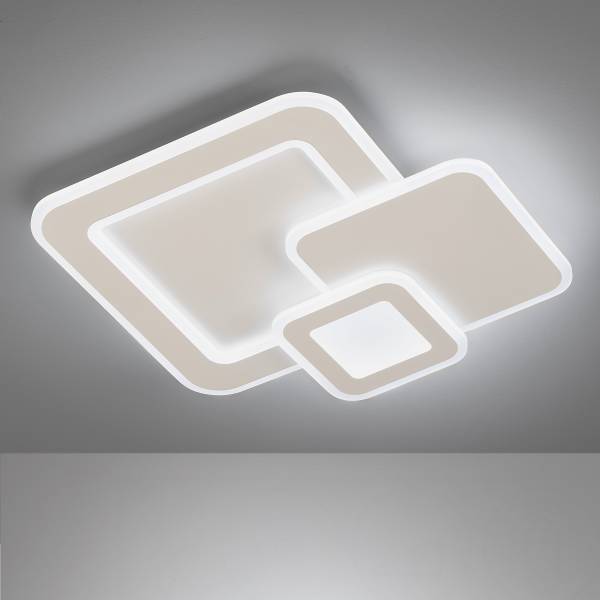 LED-Deckenleuchte Joster - Eisen / Acrylglas - Weiß - 1-flammig