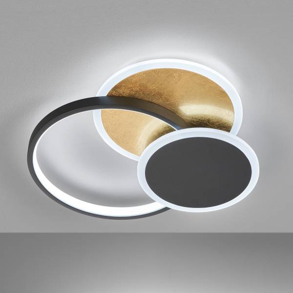 LED-Deckenleuchte Tomo Rund - Eisen - 1-flammig