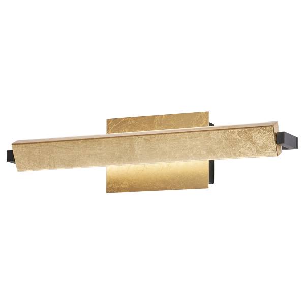 LED-Wandleuchte Pare - Eisen / Acrylglas - 1-flammig - Gold - Breite: 40 cm