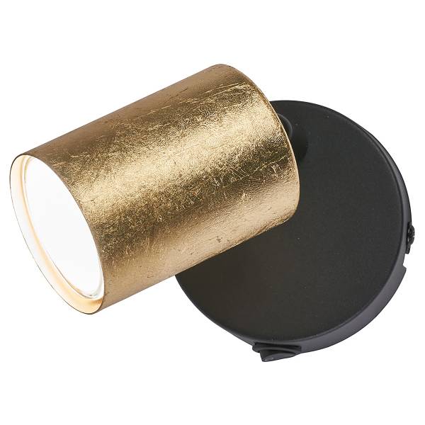 LED-Wandleuchte Vano - Eisen - 1-flammig - Schwarz / Gold