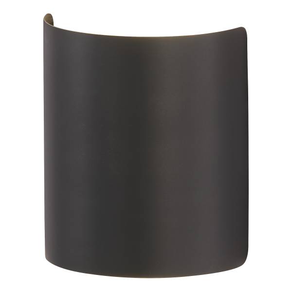 LED-Wandleuchte Halv - Eisen - 1-flammig - Schwarz