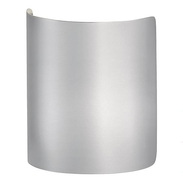 LED-Wandleuchte Halv - Eisen - 1-flammig - Silber