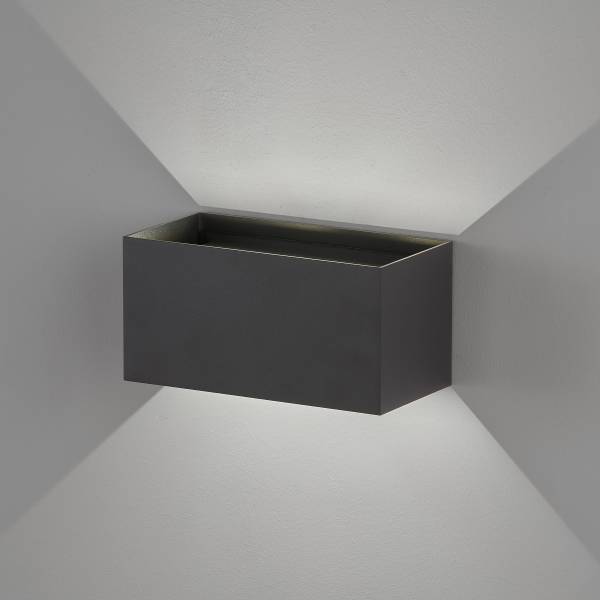 LED-Wandleuchte Wallo - Eisen - 4-flammig - Schwarz