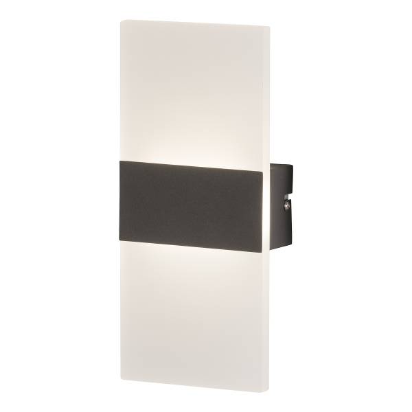 LED-Wandleuchte Foder - Eisen - 1-flammig - Weiß / Schwarz
