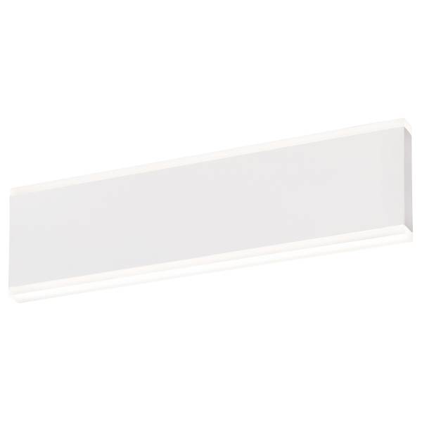 LED-Wandleuchte Muur - Eisen / Acrylglas - 1-flammig - Weiß - Breite: 31 cm