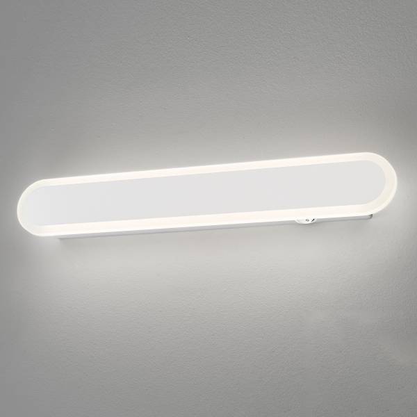 LED-Wandleuchte Stretto - Eisen / Acrylglas - Weiß - Breite: 39 cm